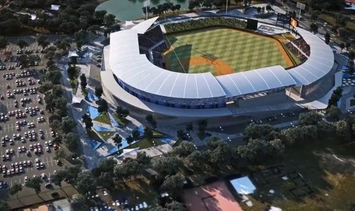 台灣政府協助尼加拉瓜興建，媲美大聯盟等級棒球場。 圖：翻攝自外交部