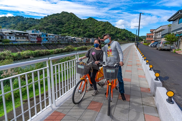 龍川步道—在地休憩的好所在。   圖：新北市水利局提供