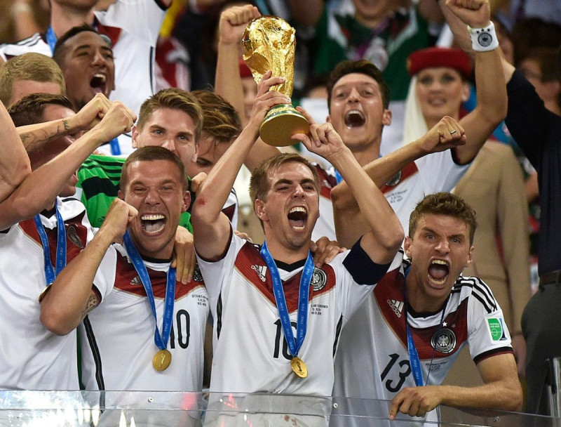 2014年世界盃冠軍德國隊。   圖：美聯社／達志影像／提供