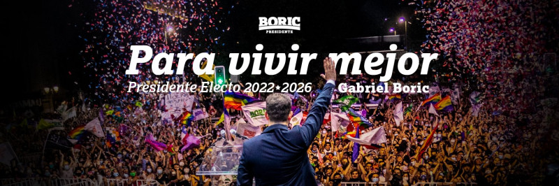 左派候選人柏瑞克當選智利總統   圖：翻攝自柏瑞克推特