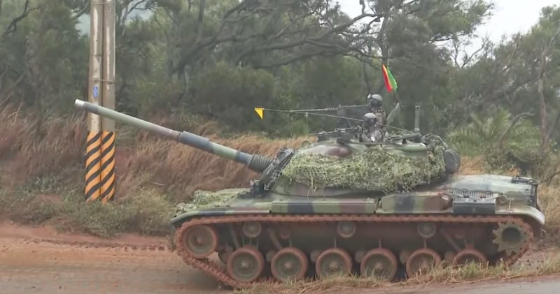 國防部今（21）日在新竹坑子口靶場展示陸軍「戰車排專精訓練」戰力   圖/截自youtube