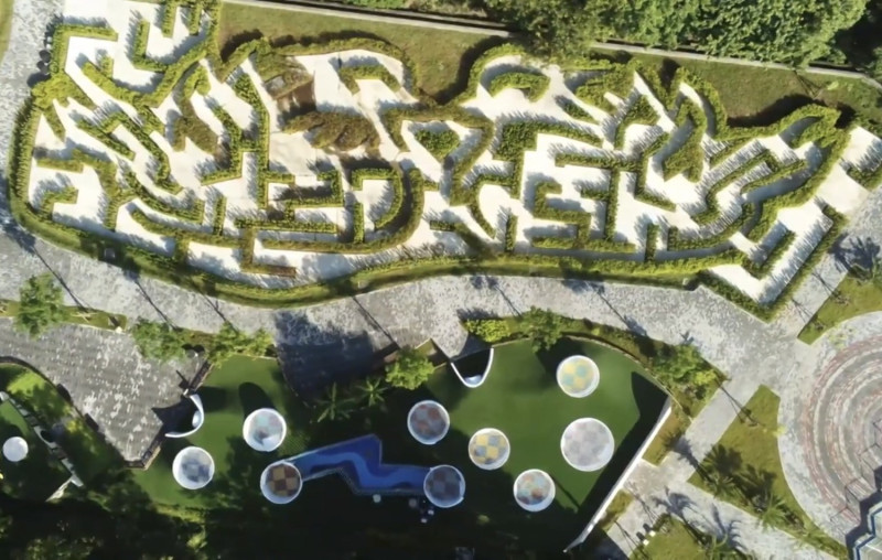 澄清湖迷宮花園正式啟用。   圖：高雄市觀光局提供