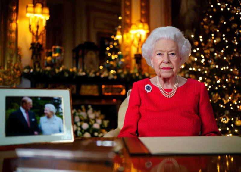 英國女王伊麗莎白二世發表預錄耶誕演說。   圖/The Royal Family臉書粉專