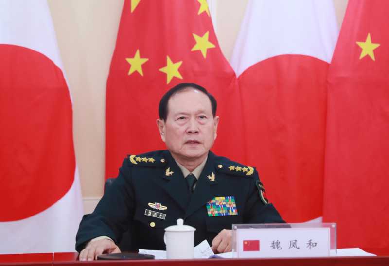 中國國務委員兼國防部長魏鳳和。   圖 : 翻攝自中國國防部
