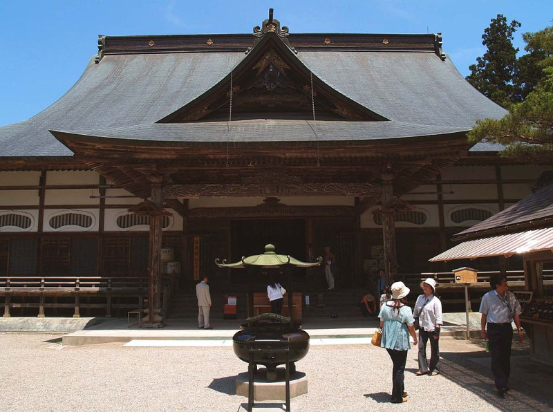 日本東北岩手縣的平泉中尊寺。   圖：翻攝自維基百科