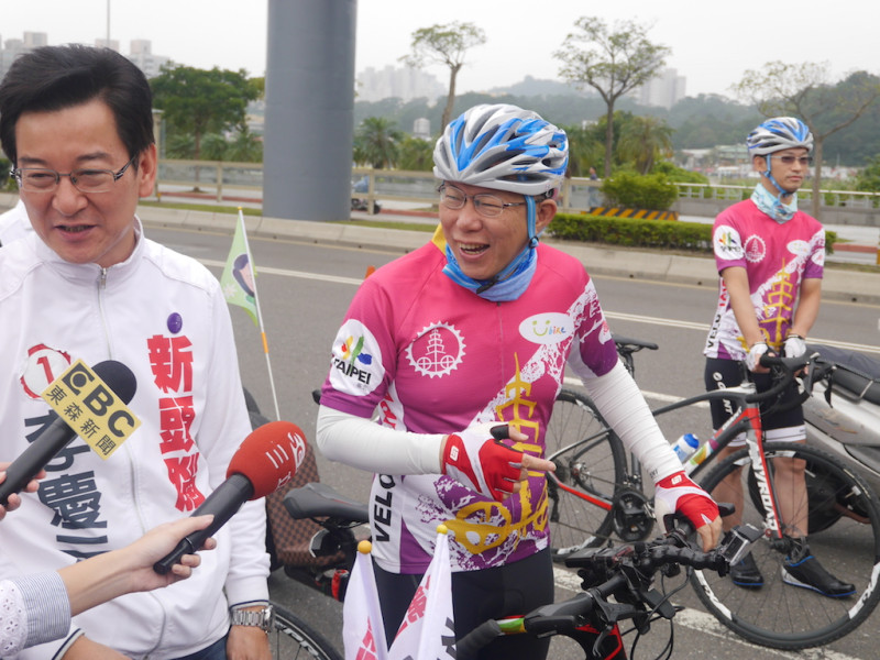 台北市長柯文哲2日上午出席「雙城計畫首都練習曲」記者會。   圖：劉奕霆/攝