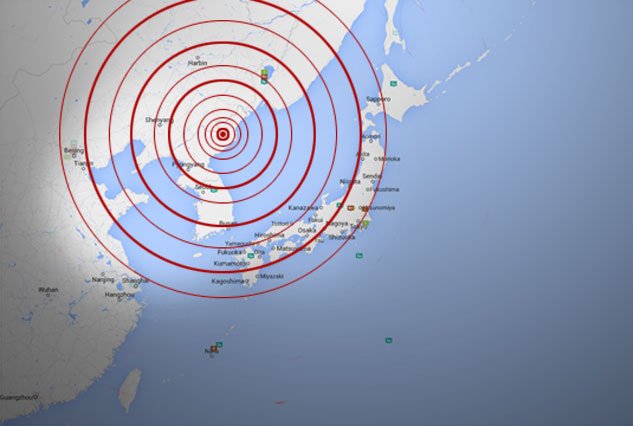 全面禁止核試驗條約組織監測站監測到朝鮮發生了1次不尋常的地震活動，地點與2013年2月12日記錄的核試驗地點相似。   圖：翻攝聯合國官網