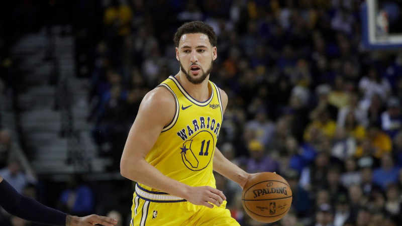 ▲勇士射手Klay Thompson表示，自己需要多打幾場比賽或幾周才能找回全明星的水準。（圖／美聯社／達志影像）   