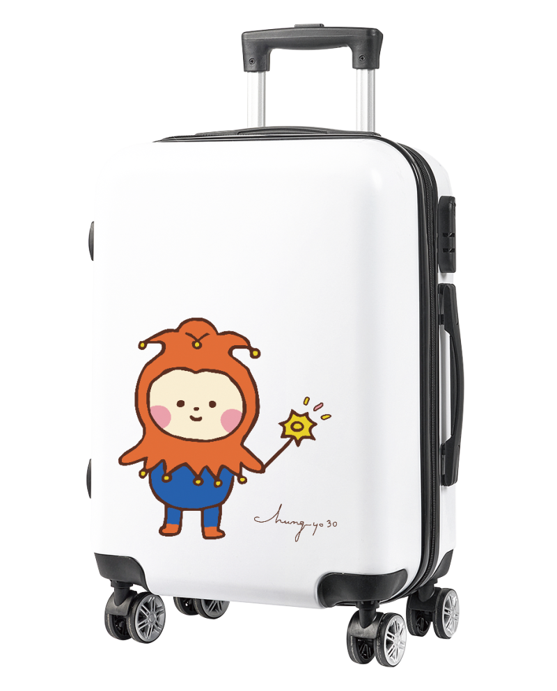 「中友30週年×YOYO新年福袋」今年採用20吋「YOYO 30週年限定行李箱」當外包裝。   中友百貨/提供