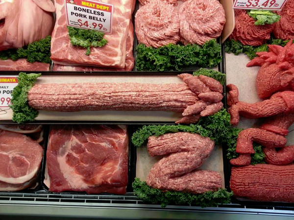 美國面臨通貨膨脹，肉品價格飛漲。   圖 : 翻攝自Kieran Gormley 臉書