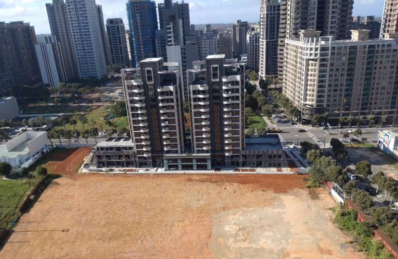 林口力行段第四種產業專用區空拍圖。   圖：新北市經發局提供