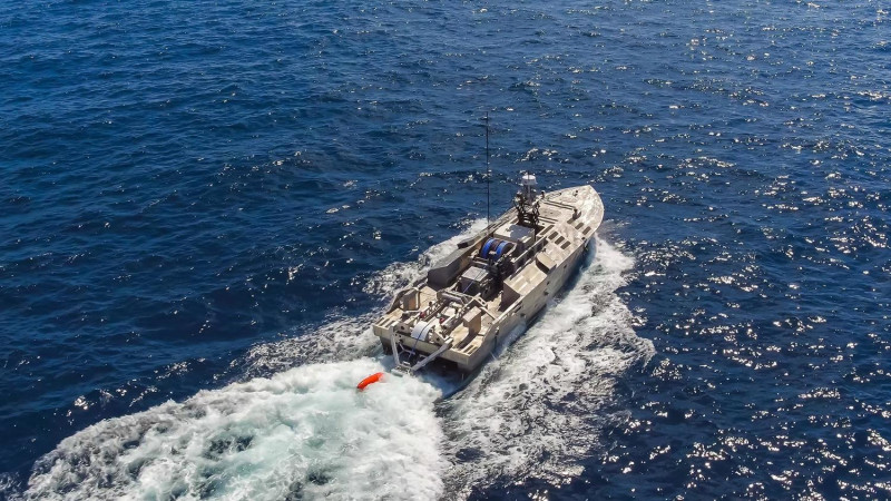美國海軍新型無人獵雷艇(MCM USV)。   圖：翻攝德事隆集團官網