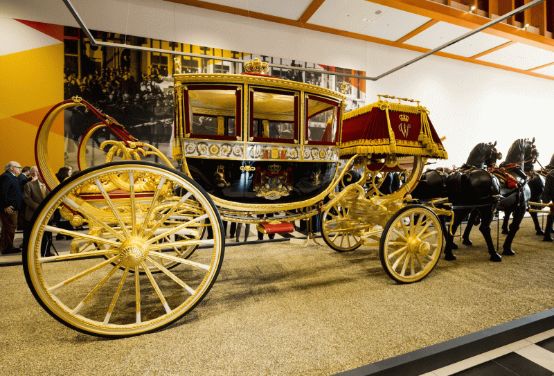 荷蘭王室馬車Gouden Koets。   圖：達志影像/美聯社