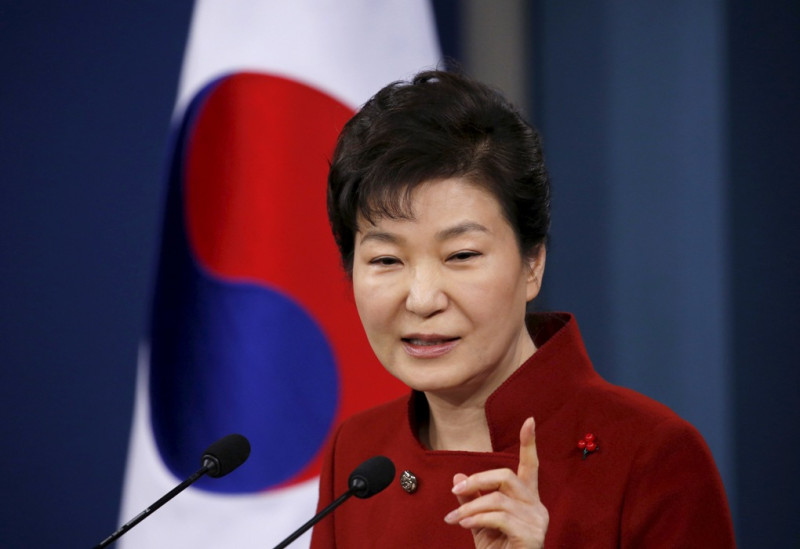 韓國總統朴槿惠週三(13日)在記者會上呼籲國際社會，特別是中國，對朝鮮進行核試爆一事做出回應。   圖：達志影像/路透社