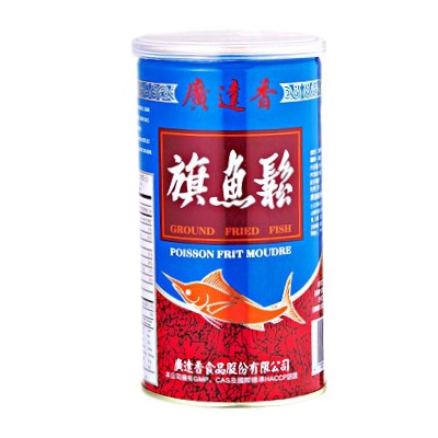 食藥署29日指出，廣達香的旗魚鬆卻沒含旗魚成份，而是含鮪魚。   圖：翻攝自網路