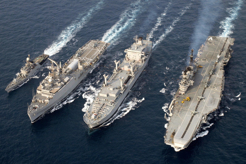 印度希望透過海上閱艦活動，展現強大的海洋統御力，並與各國加強合作。   圖：翻攝印度海軍官網