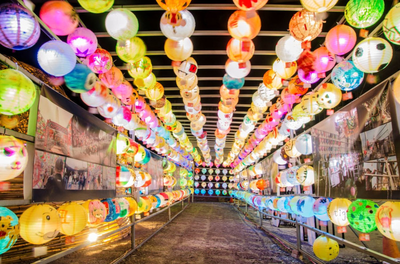 六甲媽祖廟燈會。   圖：台南市政府／提供