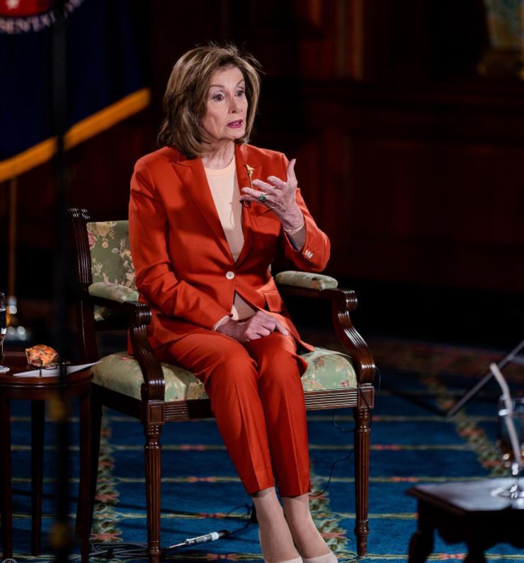 美國眾議院議長裴洛西（Nancy Pelosi）訪台，引發中國反彈。   圖：翻攝自裴洛西Instagram（資料照）