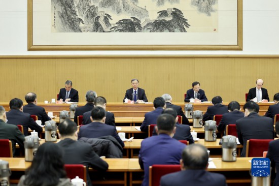中共中央2022年對台工作會議，全國政協主席汪洋發表講話。   圖：翻攝新華網