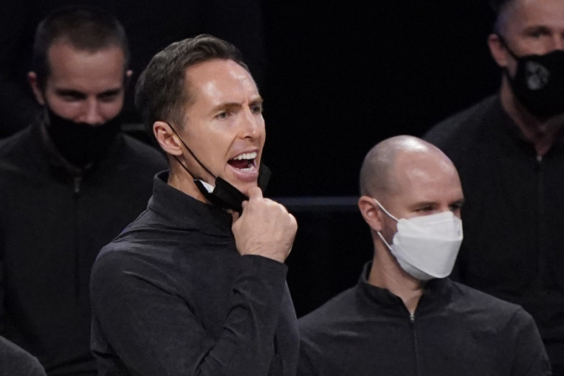 ▲籃網總教練Steve Nash。（圖／美聯社／達志影像）   