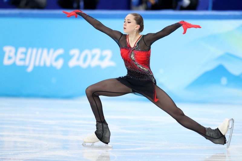 俄羅斯奧委會隊(ROC)15歲女將瓦莉娃（Kamila Valieva）   圖 : 翻攝自瓦莉娃推特