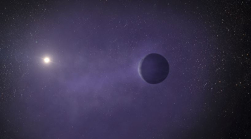 「迷你海王星」和周遭環境的假想圖。   圖：翻攝自NASA