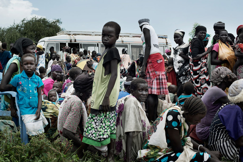 蘇丹戰火頻傳，百姓流離失所，逃難人潮中有6成是兒童。   圖：翻攝聯合國官網