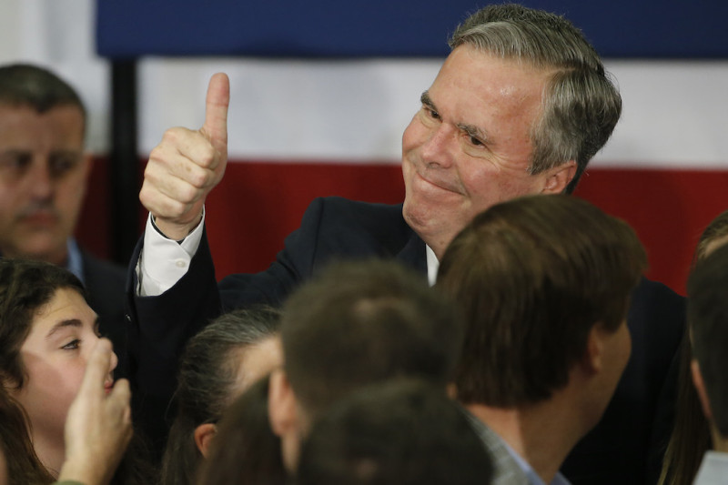 美國前佛羅里達州州長傑布．布希（Jeb Bush），在當地時間20日宣佈，終止競選活動。   圖片來源：達志影像/美聯社