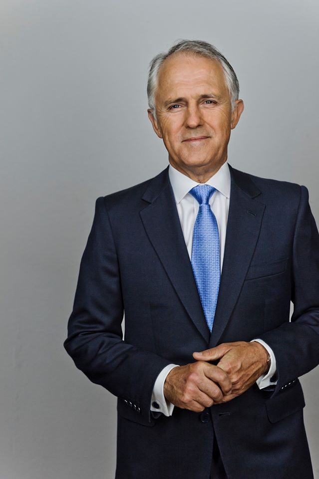 澳大利亞總理譚寶（Malcolm Turnbull）25日表示，針對中國在亞太地區的崛起，將在未來10年內增加300億澳元的國防預算。   圖:翻攝譚寶臉書