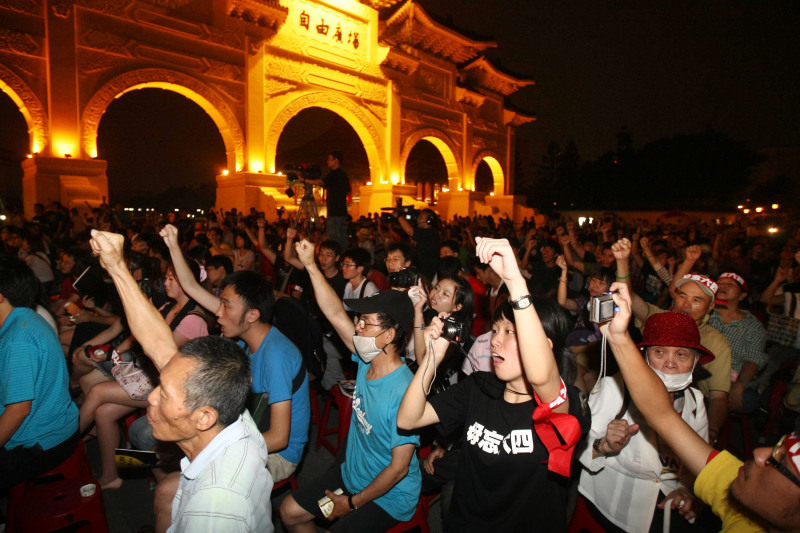 台灣不少社會運動都在自由廣場發動。   圖：中央社資料照片