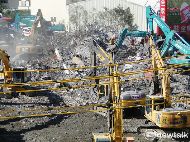 台南維冠大樓倒塌。   圖：新頭殼資料照片