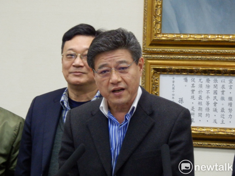 國民黨中常委林榮德17日宣佈退出黨主席選舉。   圖：符芳碩/攝