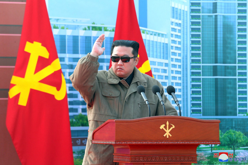 北韓最高領導人金正恩強烈反對美韓舉辦聯合軍演   圖：達志影像/路透社（資料照）