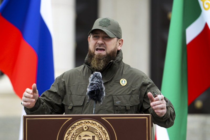 車臣強人領袖卡狄羅夫（Ramzan Kadyrov）。   圖：美聯社／達志影像