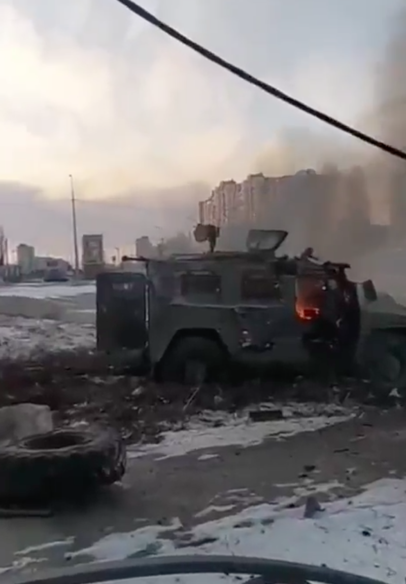 俄軍攻入位於東北部的第二大城哈爾科夫市（Kharkiv），但烏方隨後表示已完全掌控哈爾科夫局勢。   圖：截圖自推特