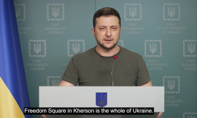 俄烏第三輪談判將於7日（週一）恢復舉行。（圖為烏克蘭總統澤倫斯基）   圖/澤倫斯基臉書粉專