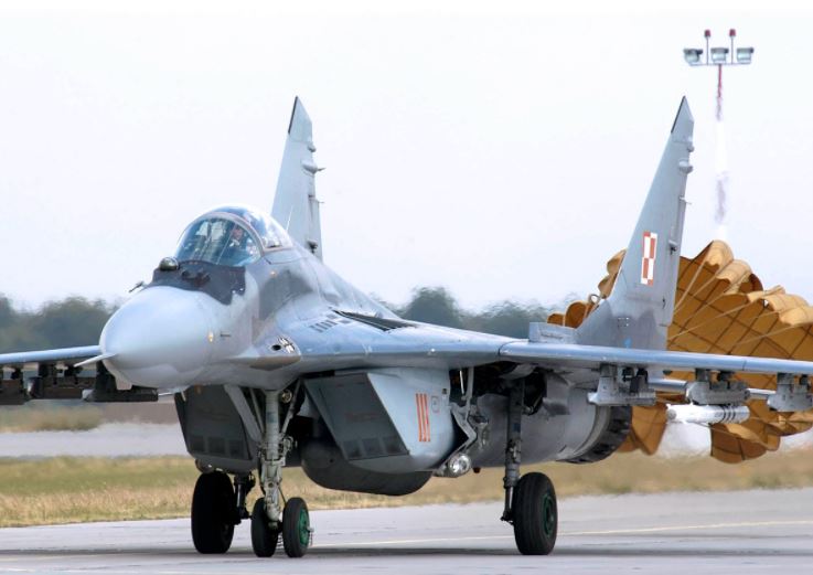 波蘭戰機MiG-29。   圖：翻攝自U.S. Air Force