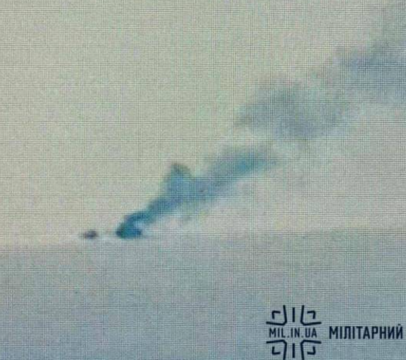 烏國海軍在黑海沿岸戰略港市敖德薩擊沉俄羅斯黑海艦隊22160型畢可夫號巡邏艦，目前俄方尚未證實此消息   圖/截自推特