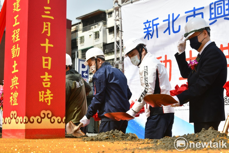 新北市新莊區興化市場改建今舉行開工動土典禮。   圖：林昀真／攝