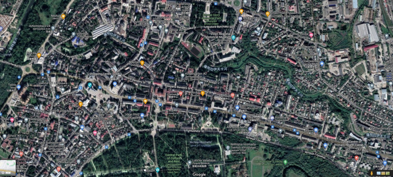 盧茨克成首個烏克蘭西部被導彈炸的城市。   圖 : 翻攝自Google地圖