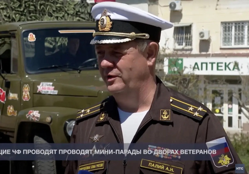 現年51歲的帕利是俄羅斯黑海艦隊副司令，出生在基輔，1993年拒絕加入烏克蘭軍隊，轉而加入俄軍。   圖：翻攝自Arab Intelligence推特