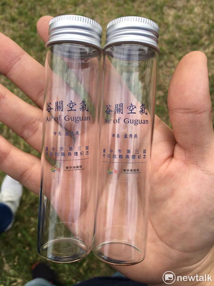 江肇國說，谷關空氣瓶已由亮點變污點。    新頭殼資料照