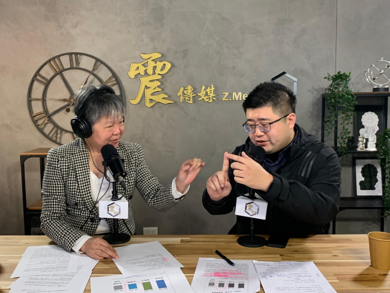 民進黨副秘書長林鶴明今（24） 日接受網路節目專訪。   圖：《震傳媒》提供