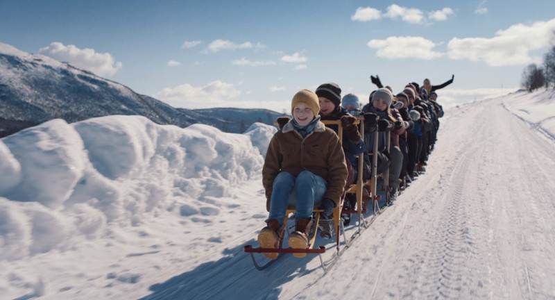 瑞士作品《雪橇合唱團》劇情短片，內容呈現童真稚趣的夢想和友誼。   圖：新北市文化局提供
