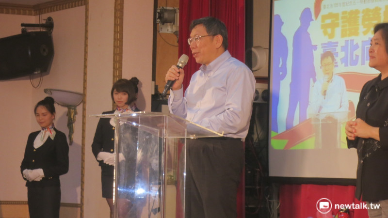 針對美豬議題，台北市長柯文哲22日表示，國際有國際標準，國際該做怎麼做，我們就怎麼做。   圖：呂佳峻/攝