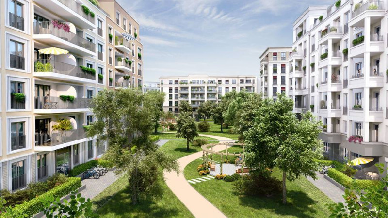 德國房地產市場熱絡，知名公司Patrizia Immobilien在臉書上宣布，已經在柏林弗里德里希區興建260戶的社區，預計2018年完工。   圖：翻攝Patrizia Immobilien臉書