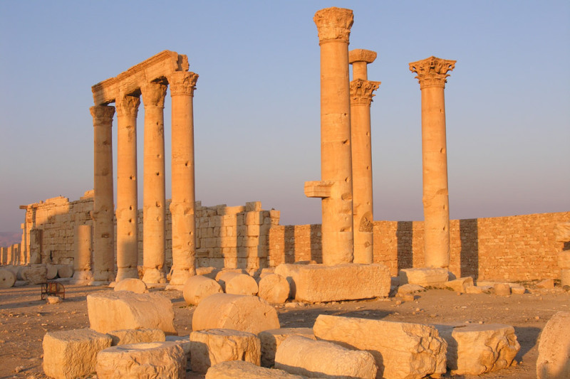 敘利亞帕爾米拉一些主要的文物古蹟還算保存完整，但聯合國小組指博物館受損嚴重。   圖：聯合國教科文組織/F. Bandarin
