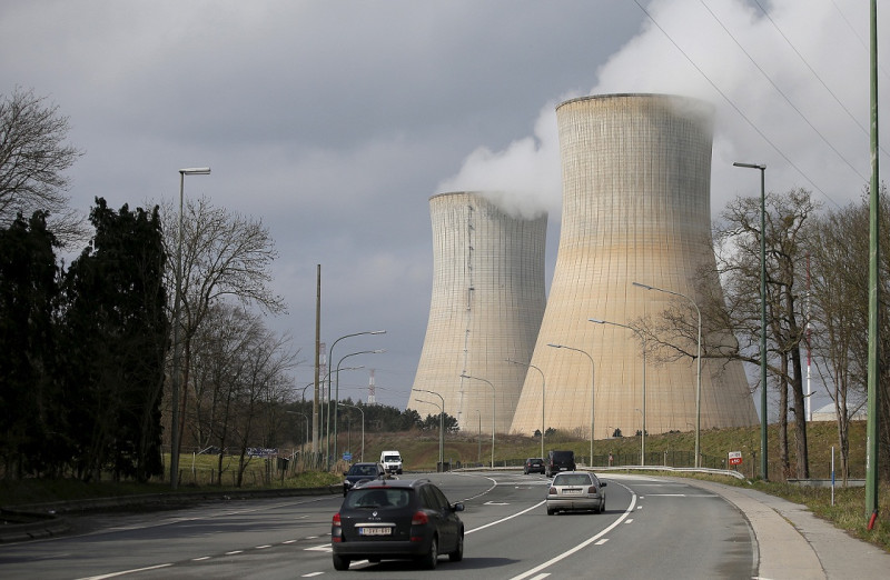 位於比利時南部的堤漢耶（Tihange）核電廠。   圖：達志影像/路透社資料照片