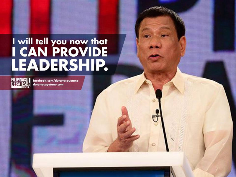 參與菲律賓總統選舉的達沃市長杜特地，在競選的過程中狂言不斷，樹敵甚多。   圖：翻攝杜特地臉書