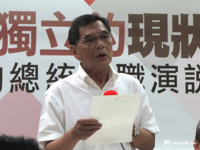 台獨聯盟主席陳南天9日受訪表示，要參加WHA可以，但是要當場清楚表達台灣不是中國一部分的立場。   圖：邱珮文/攝
